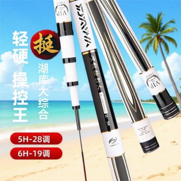 廠家直銷19調超輕超硬碳素臺釣竿 黑坑競技專超輕超硬19調大物桿