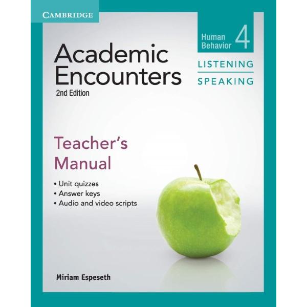 Academic Encounters E Level Teacher s book Listening and Speaking