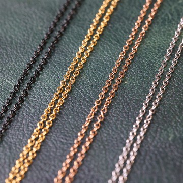 BLACK JOKER 316醫療級不鏽鋼鍊電鍍(延長鍊) – 黑/銀/金/玫