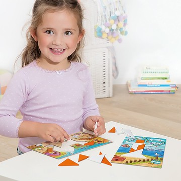 德國Hape beleduc貝樂多 七巧拼積木