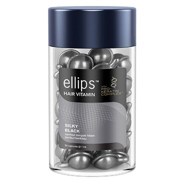 ellips 意立詩 沙龍級角蛋白膠囊護髮油 黑色亮麗光澤 1ml x 50粒 添加角蛋白  50ml  1罐
