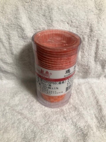 瑪芬杯/43mm*39mm*60mm 25張/支-橘