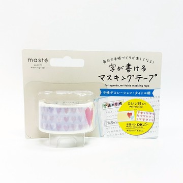 maste 寫寫手帳紙膠帶 標籤系列 / 愛心 (MST-FA10-B)