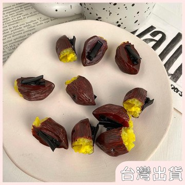 ✨臺灣出貨✨【飾飾如意】新款搞怪小紅薯迷你夾食玩小夾子奇奇怪怪髮夾可愛食物番薯鴨嘴夾
