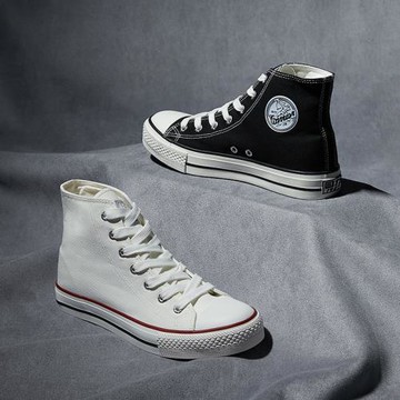 回力官方旗艦店男女鞋2025年高幫帆布鞋透氣百搭薄小白鞋情侶板鞋