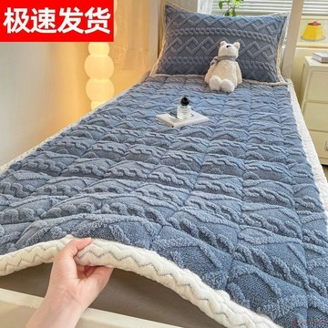 臺灣出貨12H🌈牛奶絨牀墊學生宿舍單雙人褥子冬季加厚保暖家用可機洗塔芙絨牀褥