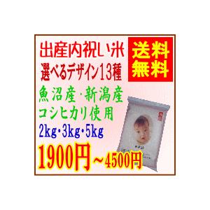 出産内祝い米　新潟産コシヒカリ3kg　送料無料