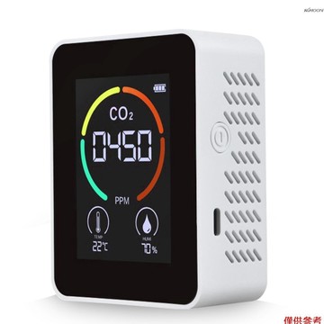 ZN-AZ- 2CO-YY01三合一二氧化碳檢測儀 溫度/溼度/CO2 電池內置 白色