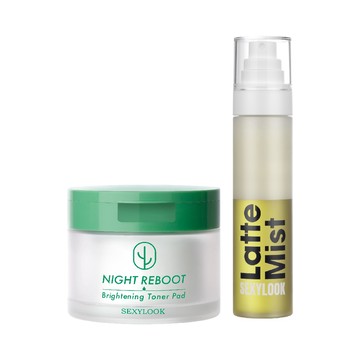 【SEXYLOOK 西西露】韓國原裝棉片50片/盒+白松露空姐噴霧120ml_綠番茄舒緩/紅茶亮白 任選1