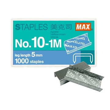 日本 MAX 美克司 10號 裝釘針 釘書針 訂書針 800小盒 /件 No.10-1M【CUBE卡最高10%回饋】