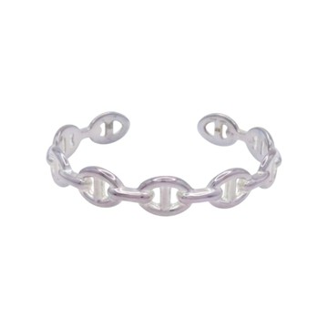 HERMES 愛馬仕 925純銀 Chaine d ancre Enchainee 手環 【二手名牌BRAND OFF】