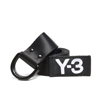 Y-3 Logo Belt 黑白字 尼龍 皮帶 環扣 CY3532【逢甲 FUZZY】