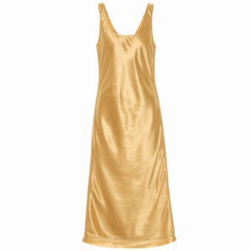 アクネ ストゥディオズ Acne Studios レディース ワンピース ワンピース ドレス Satin Midi Dress Yellow Gold 通販 Lineポイント最大1 0 Get Lineショッピング