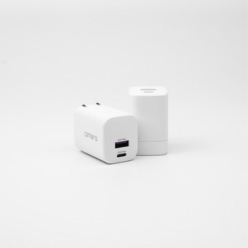 USB/QC充電器 【omars】GaN 35W快速充電器｜氮化鎵快充｜適用iPhone17系列