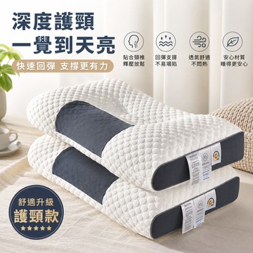 護頸枕🐏枕頭芯 助眠枕 可水洗 頸椎枕 SPA枕頭 按摩枕 抗菌枕頭 記憶枕 人體工學反牽引設計 承托護頸枕 枕頭