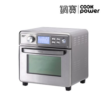 鍋寶 全不鏽鋼數位氣炸烤箱22L