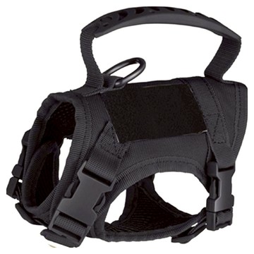 戰術貓牽繩胸背帶  黑色  1個  均碼