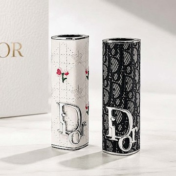 Dior 迪奧 癮誘唇膏 限量高訂外殼  (#經典老花#白色玫瑰)