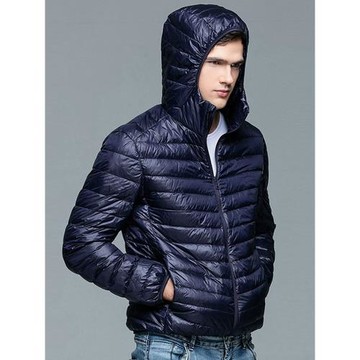 Mens Winter Thermal Down Jacket Ultra Light Coats 青年羽絨服
