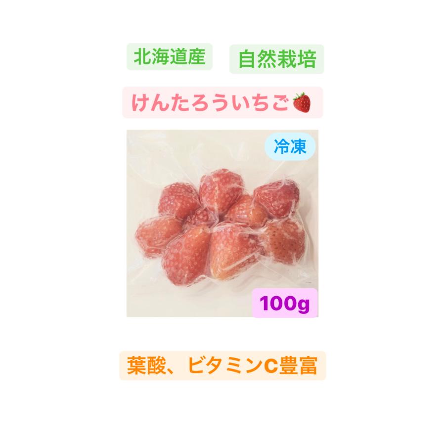 けんたろう いちご　農薬・化学肥料不使用（北海道産）100g