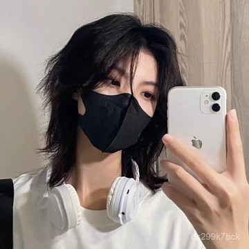 KEKE💗假髮男 黑棕色短髮 帥氣狼尾 可紮款 鯔魚頭 中性 自然 仿真全頭套式 透氣 逼真 新款 輕薄 修顔 無痕