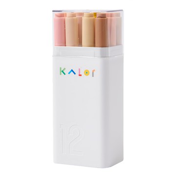 KaCO KALOr 方頭圓頭兩用粗細色彩馬克筆套組 - 睡美人  1盒  12色