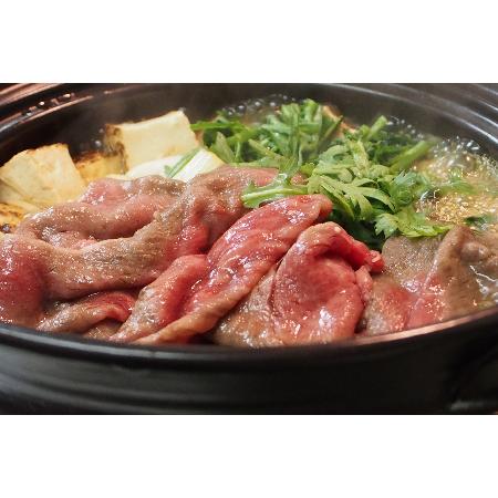 ふるさと納税 「A5ランク」米沢牛赤身もも肉すき焼き用500g_B041 山形県長井市