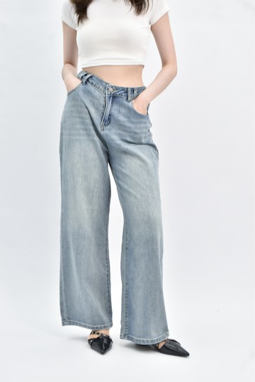 (XL) jeans 高腰牛仔藍色長褲