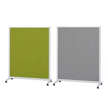 PLUS 普樂士】兩用告示屏風白板-寬 綠/灰 /台 KWC-1215BSK
