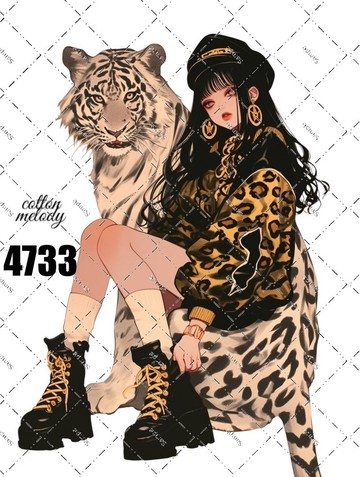 original sticker no.4733 人物貼紙 原創貼紙 原創人物貼紙 裝飾貼紙 cotton melody