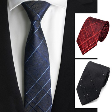 【Laifuu拉福】銀絲格紋8CM寬版領帶手打領帶(多色)