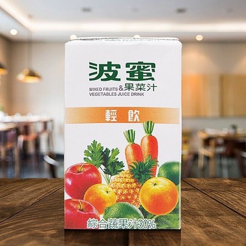 波蜜 輕飲 果菜汁 (250ml)【小三美日】 DS027093 早餐 下午茶 飲料 蔬果汁 果汁 拜拜