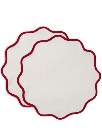 La DoubleJ - Cloud cotton tablemat (set of two) - unisex - Cotton/Elastane - One Size - White