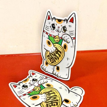 招財哥 - 站立貓咪心意卡