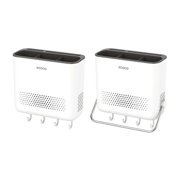 【ECOCO】意可可壁掛筷子筒 筷子收納盒 壁掛式 刀架 廚房 置物架 家用 免打孔 刀具 筷子筒 一體 收納架