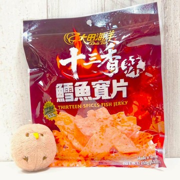 COSTCO 好市多 台灣 大田海洋 十三香辣鱈魚寬片 250公克 十三香 辣味 鱈魚寬片 鱈魚片 辣味鱈魚片 香辣