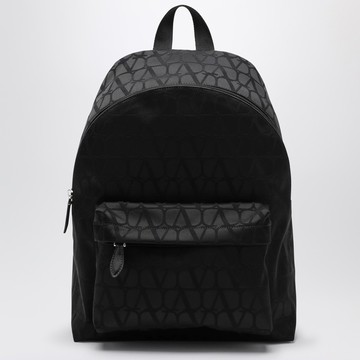 Black backpack in technical fabric Toile Iconographe