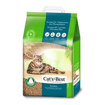 德國凱優Cat′s Best-強效除臭凝結木屑砂(黑標凝結型) 7.2kg｜20L x 2入組