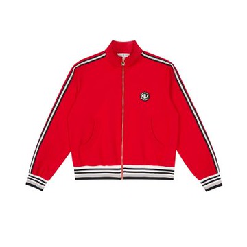 FILA 女針織外套-紅色 5JKA-1431-RD