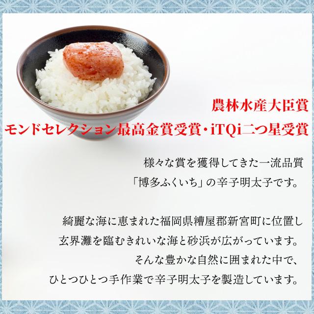 送料無料 博多ふくいち辛子明太子250ｇ×2パック めんたいこ 魚卵 パスタ 安 たらこ