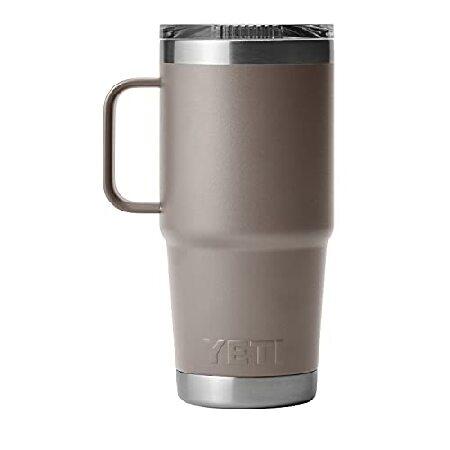 YETI Rambler 20 oz Travel Mug, Stainless Steel, Vacuum Insulated with Stronghold Lid, Sharptail Taupe並行輸入品