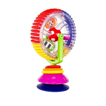 (福利品出清/現貨可超取)美國 Sassy 彩虹旋轉摩天輪(寶寶成長玩具)