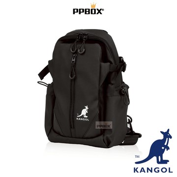 KANGOL 袋鼠 多口袋防潑水胸肩包 【65551719】 時尚 單肩包 包包 肩背包 機能包 日韓穿搭