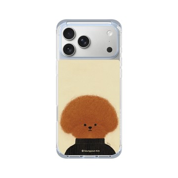 iPhone 17 Pro Max ClearX (MagSafe 兼容) 冰透藍 - Seungyoun Kim - 黑衣小狗 Pingu Kim