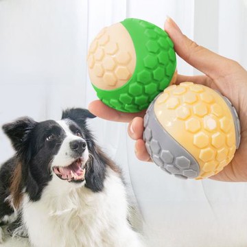 狗咬玩具中小型犬耐咬點點球幼犬邊牧寵物磨牙自嗨解悶彈力橡膠球