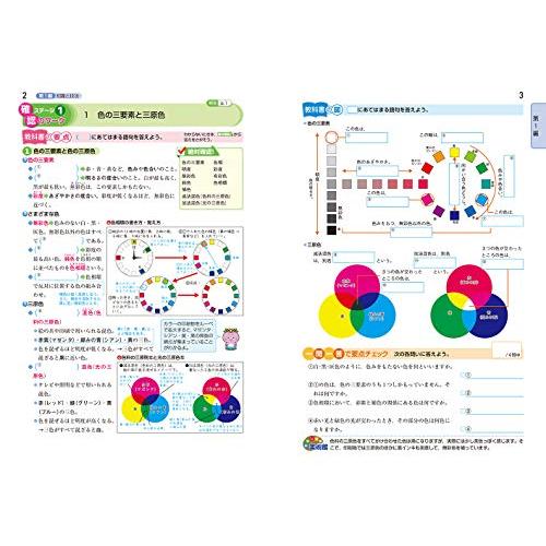 中学教科書ワーク 美術 1~3年 全教科書対応版 (オールカラー付録付き)