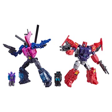 Hasbro 孩之寶 Transformer 變形金剛世代至尊紀元Topspin vs Spinister 毀滅 2件組  混和顏色  1盒