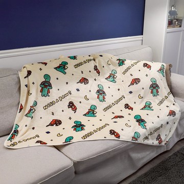 【JOGUMAN】 JOGUMAN-毛毯(超人亂花款)