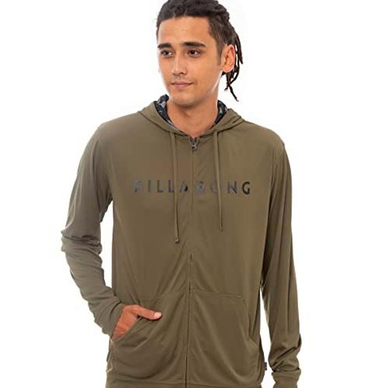 billabong ラッシュガード RASH ZIP HOOD パーカー 長袖 メンズ