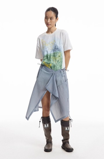 戶外感 防水防曬一片式半身裙